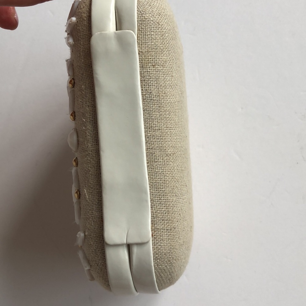 Rafe Gold and White Embellished Clutch - Picture 5 of 10